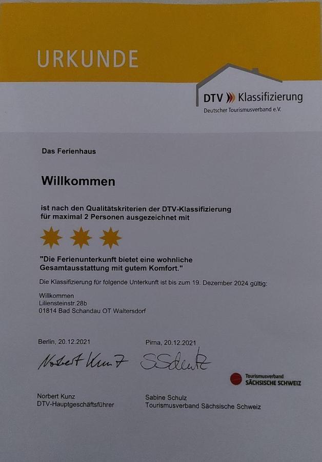 Ferienhaus Willkommen 바트샨다우 외부 사진